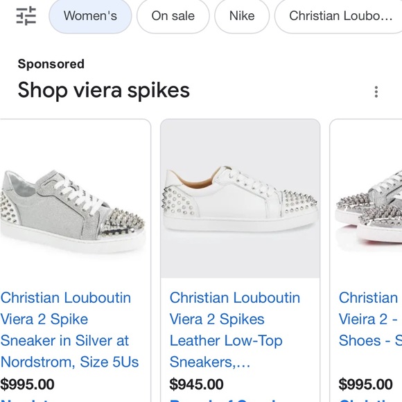 AC Viera Spiked Flats - Christian Louboutin Sneakers, Yellow & Orange Highlit - Picture 6 of 14